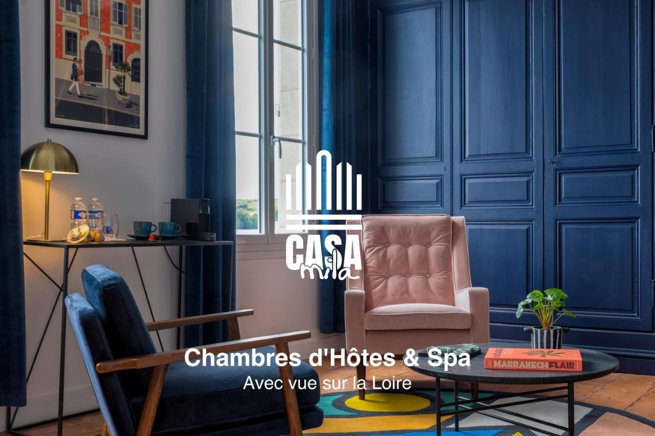 Casa Mila & Spa - Maison D'Hotes Raffinee Vue Loire, Spa & Piscine Saint-Mathurin  Dış mekan fotoğraf