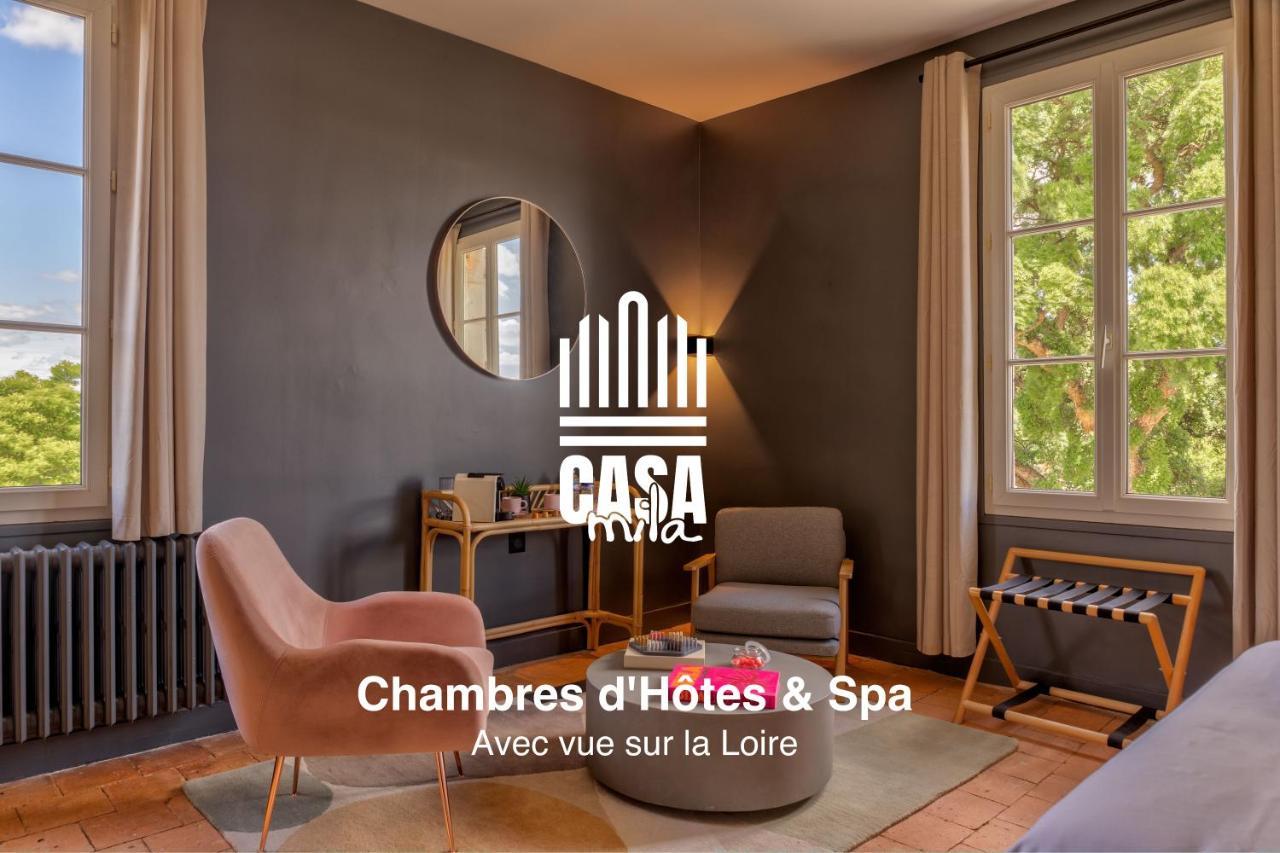 Casa Mila & Spa - Maison D'Hotes Raffinee Vue Loire, Spa & Piscine Saint-Mathurin  Dış mekan fotoğraf